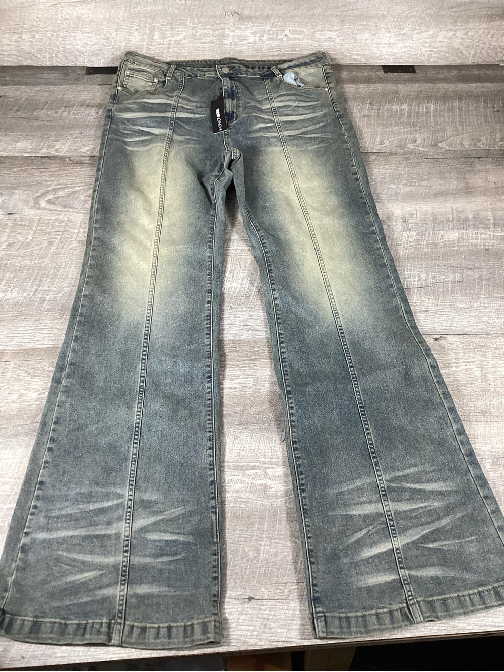 Fashion Nova Tall Paris Low Rise Stretch Flare Jeans Women’s Size 16 Plus Y2K
